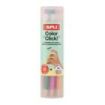 Apli Color Clik Pack de 12 Portaminas con Minas de Colores 2.6mm + 12 Recambios + 1 Sacapuntas - Forma Redonda - Colores Surtidos