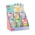 Apli Expositor con 48 Packs de 80 Indices Adhesivos de Papel 44x16mm - Faciles de Despegar - Organiza Tus Documentos