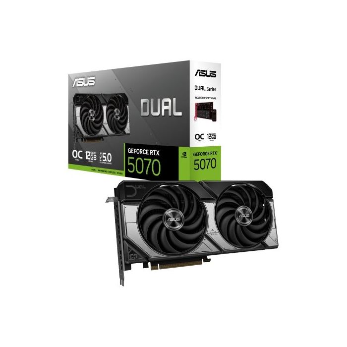 Asus DUAL GeForce RTX 5070-O12G Tarjeta Grafica 12GB GDDR7