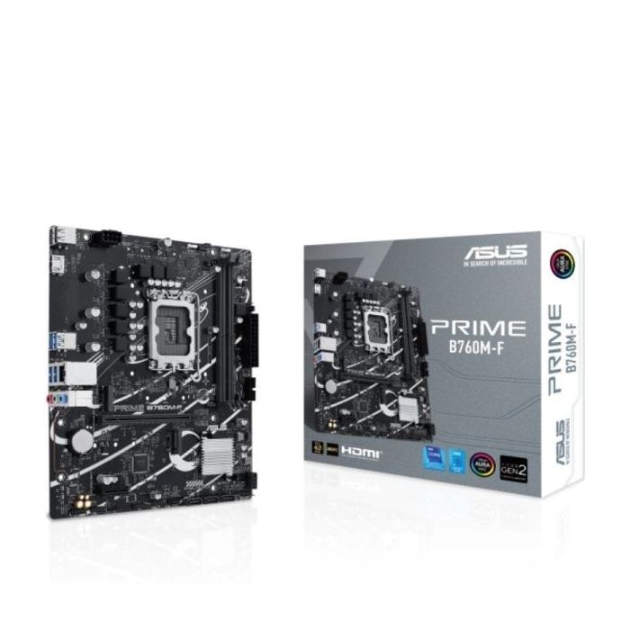 Asus PRIME B760M-F  2xDDR5 M.2, PCIe 4.0, Sata III, HDMI, MicroATX