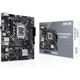 Asus Prime H610M-D Placa Base Intel1700 2x DDR5 - HDMI, M.2, PCIe3.0, 4x Sata III, USB 3.2, MicroATX