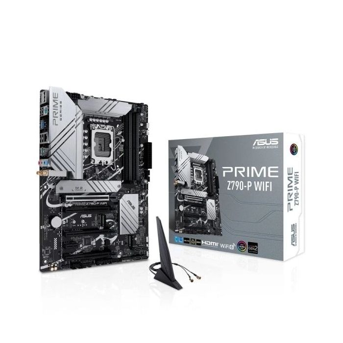 Asus Prime Z790-P WIFI Placa Base Intel 1700 - WiFi, HDMI, DisplayPort, PCIe 3.0, 4.0 y 5.0 M2, 4x Sata III, USB 2.0, 3.2, USB-C, RJ-45