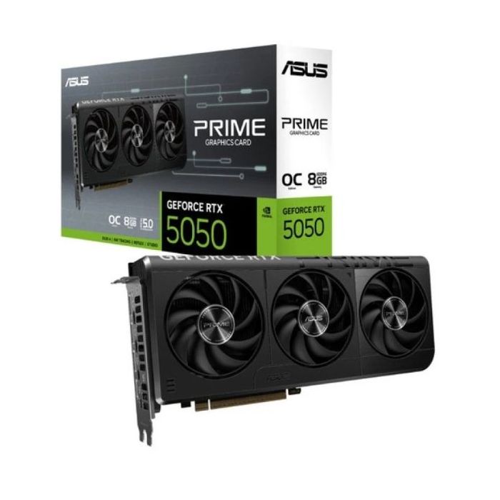 Asus GeForce PRIME RTX 5050 OC Edition Tarjeta Grafica 8GB GDDR6 Reflex 2 RTX AI DLSS4