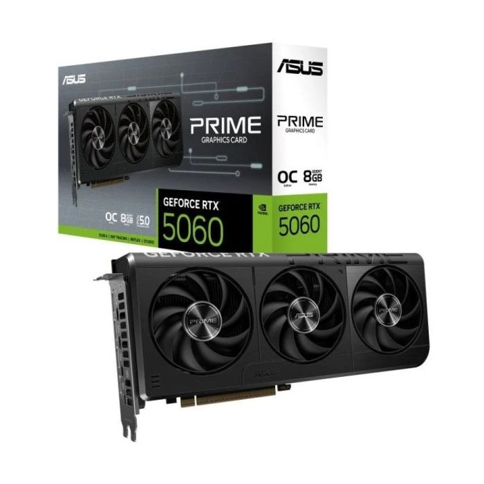 Asus GeForce RTX 5060 Prime OC Tarjeta Grafica 8GB GDDR7 Reflex 2 RTX AI DLSS4