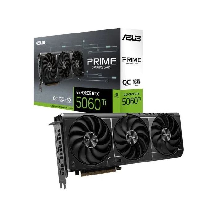 Asus GeForce PRIME RTX 5060 TI OC Edition Tarjeta Grafica 16GB GDDR7 Reflex 2 RTX AI DLSS4