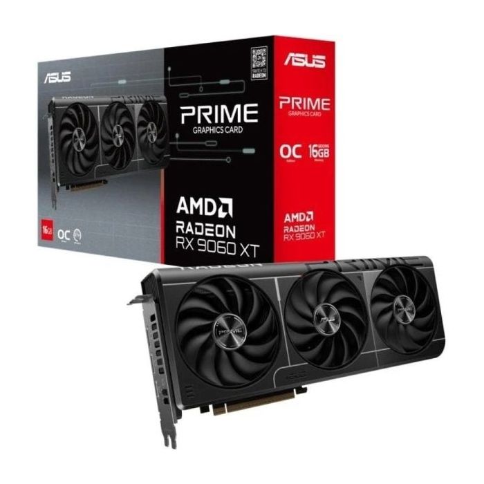 Asus PRIME AMD Radeon RX 9060 XT OC Tarjeta Grafica 16GB GDDR6 FSR 4