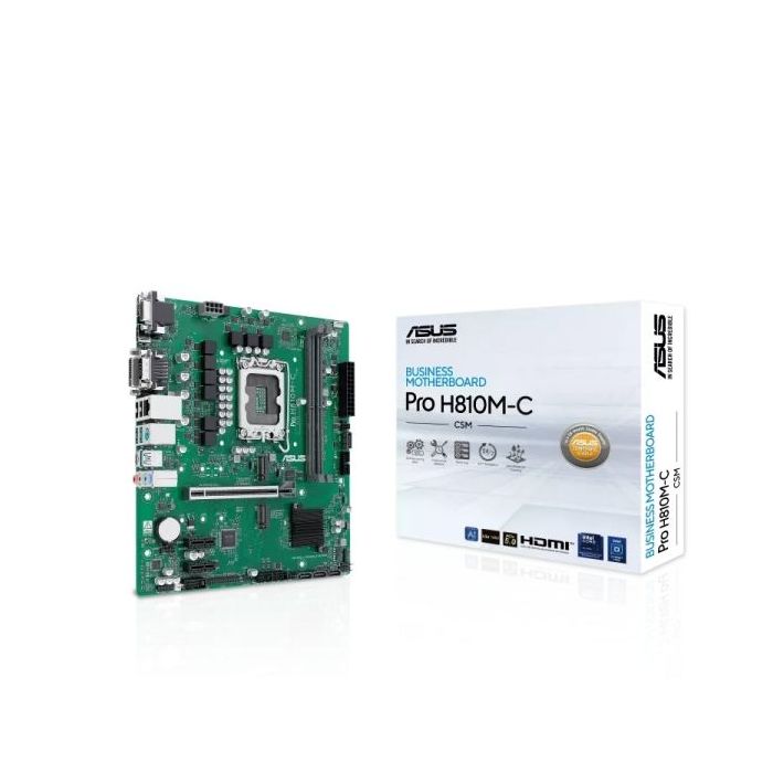 Asus Pro H810M-C CSM Placa Base  2x DDR5, M.2, PCIe 4.0, Sata III, MicroATX