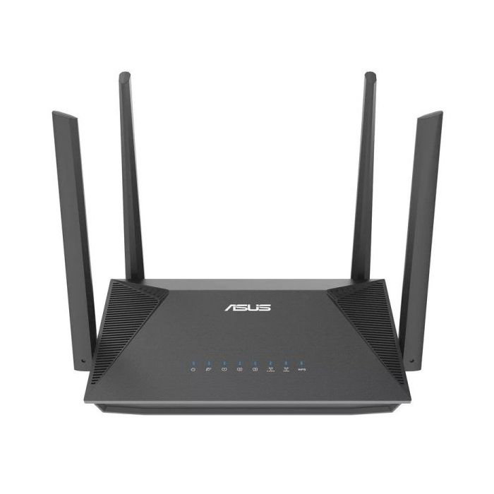 Asus RT-AX52 Router AX1800 WiFi 6 Dual Band AiMesh - Hasta 1800Mbps - 4 Puertos RJ45 LAN - 4 Antenas Externas