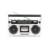 Bigben Blaster Radio Cassette Portatil Retro - Radio FM - Potencia Musical 15W - Bluetooth - Alimentacion de Corriente y Pilas