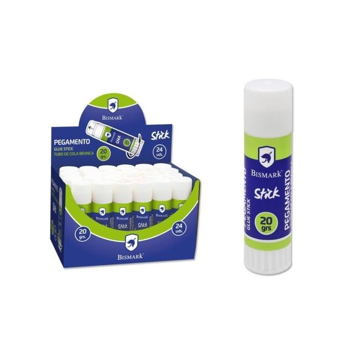 Bismark Barra de Pegamento 20gr - Multiusos - Sin Disolventes - Uso Escolar