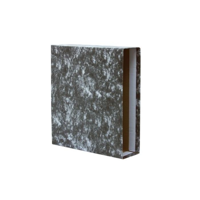 Bismark Funda para Archivador A-Z A4 - Carton Forrado - Color Negro Jaspeado