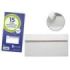 Bismark Pack de 15 Sobres Americanos Papel 90grs - Medidas 115x225mm - Cierre Autoadhesivo - Color Blanco