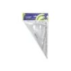 Bismark Pack de Escuadra 15cm y Cartabon 23cm - Fabricados en Plastico - Ideal para el Colegio - Transparentes