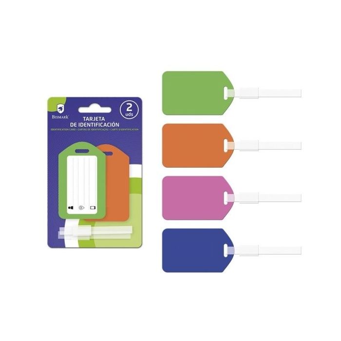 Bismark Pack con 2 Tarjetas Identificativas - 4 Colores Aleatorios