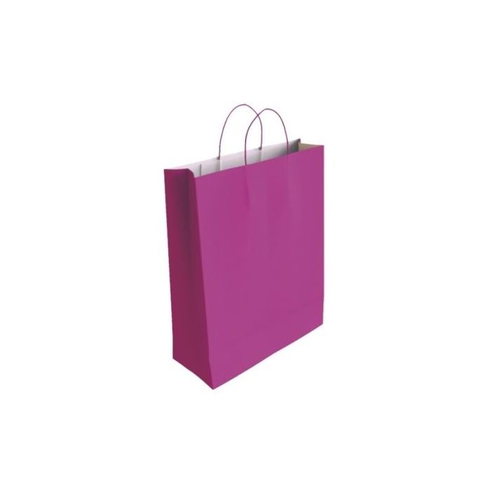 Bismark Bolsa de Papel Celulosa - Medidas 40x14x32cm - Color Fucsia