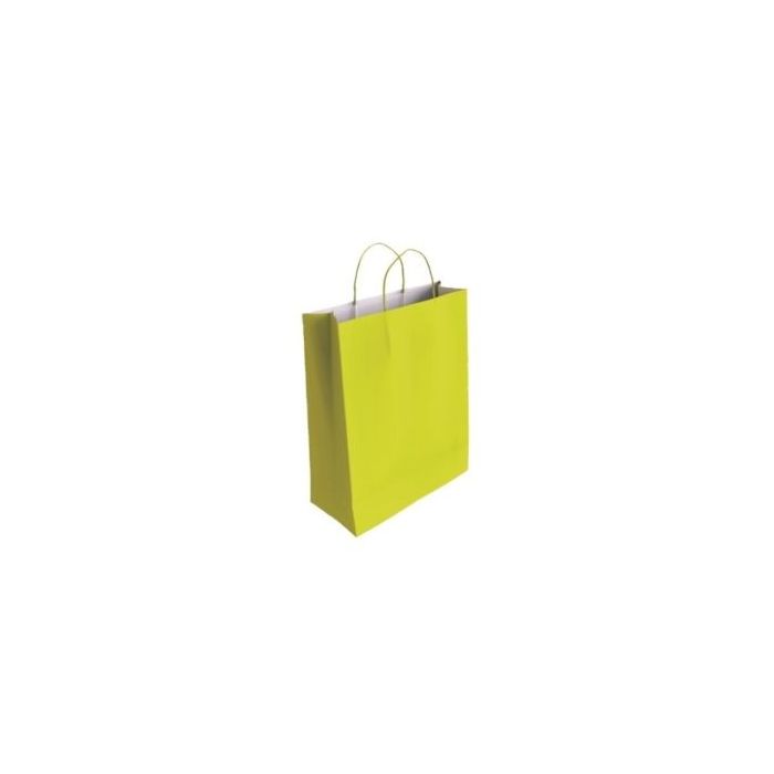 Bismark Bolsa de Papel Celulosa - Medidas 24x8x18cm - Color Pistacho