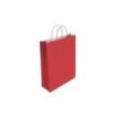 Bismark Bolsa de Papel Celulosa - Medidas 32x10x24cm - Color Rojo
