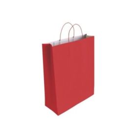 Bismark Bolsa de Papel Celulosa - Medidas 40x14x32cm - Color Rojo