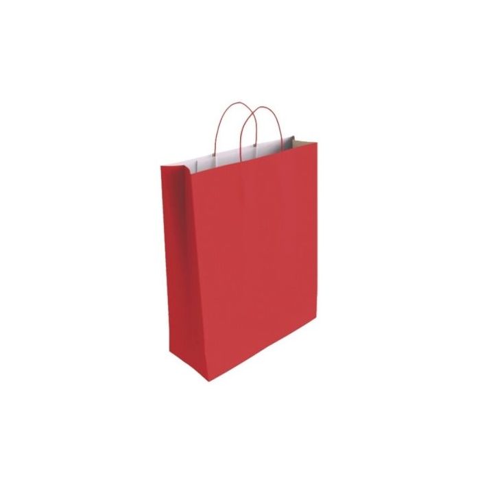 Bismark Bolsa de Papel Celulosa - Medidas 40x14x32cm - Color Rojo