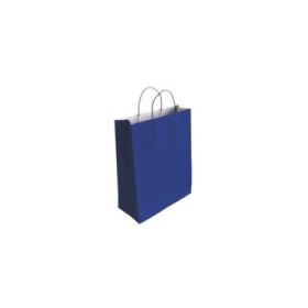 Bismark Bolsa de Papel Celulosa - Medidas 24x8x18cm - Color Azul