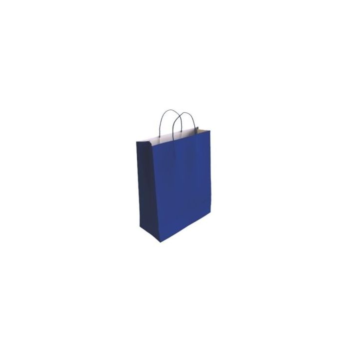 Bismark Bolsa de Papel Celulosa - Medidas 24x8x18cm - Color Azul
