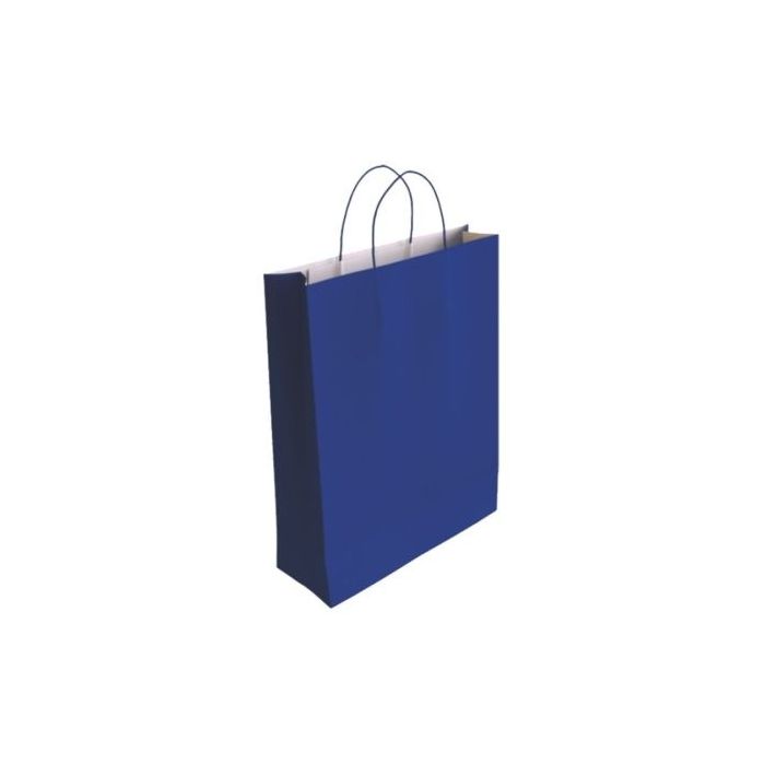 Bismark Bolsa de Papel Celulosa - Medidas 37x12x27cm - Color Azul