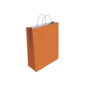 Bismark Bolsa de Papel Celulosa - Medidas 40x14x32cm - Color Naranja