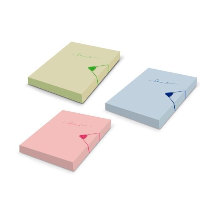 Bismark Carpeta para Proyectos A4 - Medidas 310x230x40mm - Fabricada en Polipropileno - Cierre con Goma - Colores Pastel Surtidos
