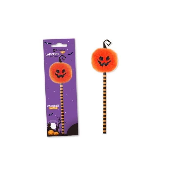 Bismark Lapiz Diseño Calabaza - Pompon Suave con Forma de Calabaza