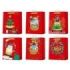 Bismark Bolsa de Papel Navidad Roja - Impresion Foil y Confetti - 6 Diseños Diferentes