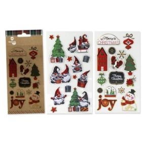 Bismark Pack con 2 Hojas de Pegatinas Navideñas