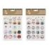 Bismark Pack de 60 Pegatinas Navideñas - Ideales para Decorar Regalos