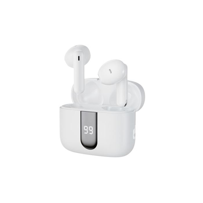Blackbyte by Pedro Buerbaum Zenith Pro Auriculares Bluetooth - Cancelacion de Ruido ENC/ANC - Alcance 15m - Control Tactil - Color Blanco