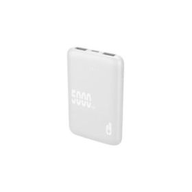Blackbyte by Pedro Buerbaum Bateria Lipo Externa/Powerbank de 5000mAh - Powerdelivery 20W - Carga Rapida de 22.5W - Tacto Engomado - Extraplana - Color Blanco
