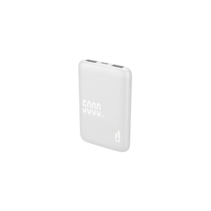 Blackbyte by Pedro Buerbaum Bateria Lipo Externa/Powerbank de 5000mAh - Powerdelivery 20W - Carga Rapida de 22.5W - Tacto Engomado - Extraplana - Color Blanco