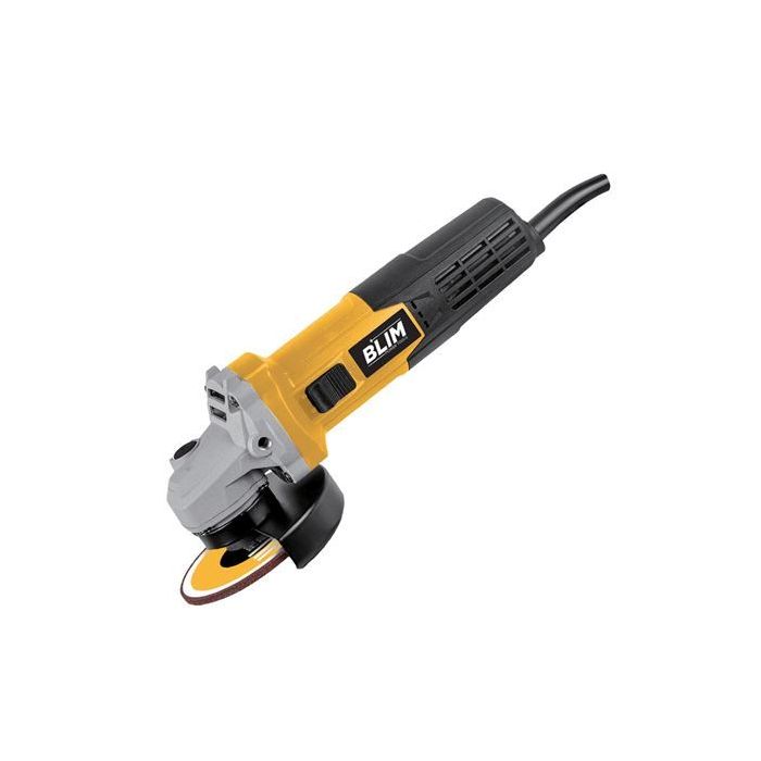 Blim Radial 115mm - 750W - Velocidad 12000rpm - Proteccion Antichispas - Ergonomica - Color Negro y Amarillo