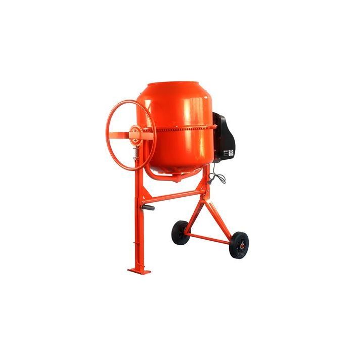 Blim Hormigonera de 160 Litros - Potencia 650W - Velocidad Mezclado 28rpm - Corona de Acero Fundido - 116x73x115cm - Color Naranja