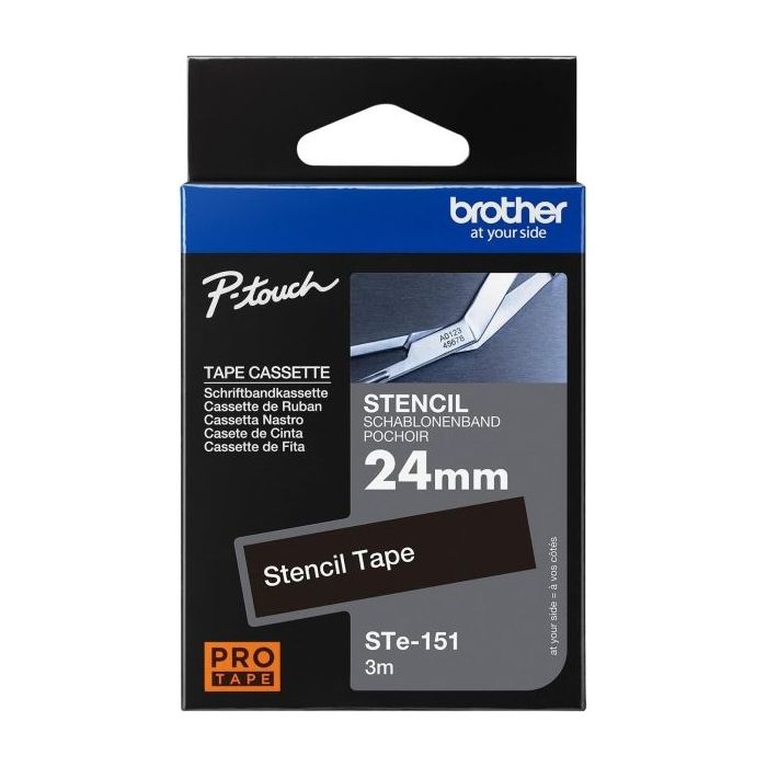 Brother STe151 Cinta de Identificacion Original - Ancho 24mm x 3 metros