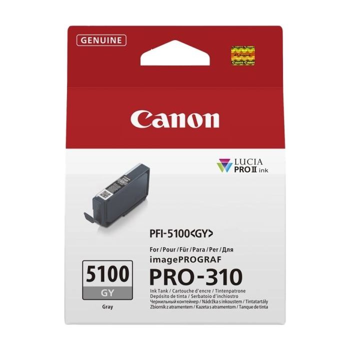 Canon PFI5100 Gris Cartucho de Tinta Original - PFI5100GY/6959C001