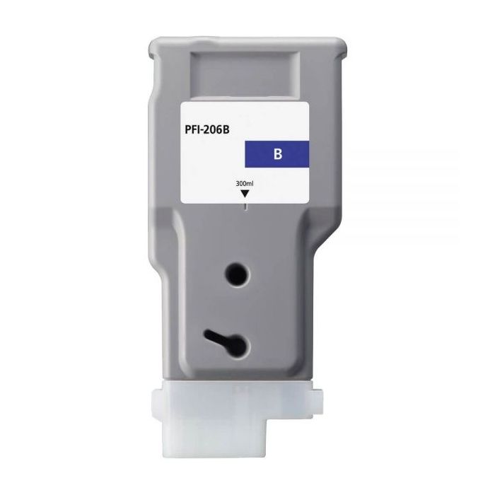 Canon PFI206 Azul Cartucho de Tinta Pigmentada Generico - Reemplaza PFI206B/5311B001