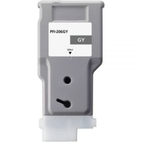 Canon PFI206 Gris Cartucho de Tinta Pigmentada Generico - Reemplaza PFI206GY/5312B001