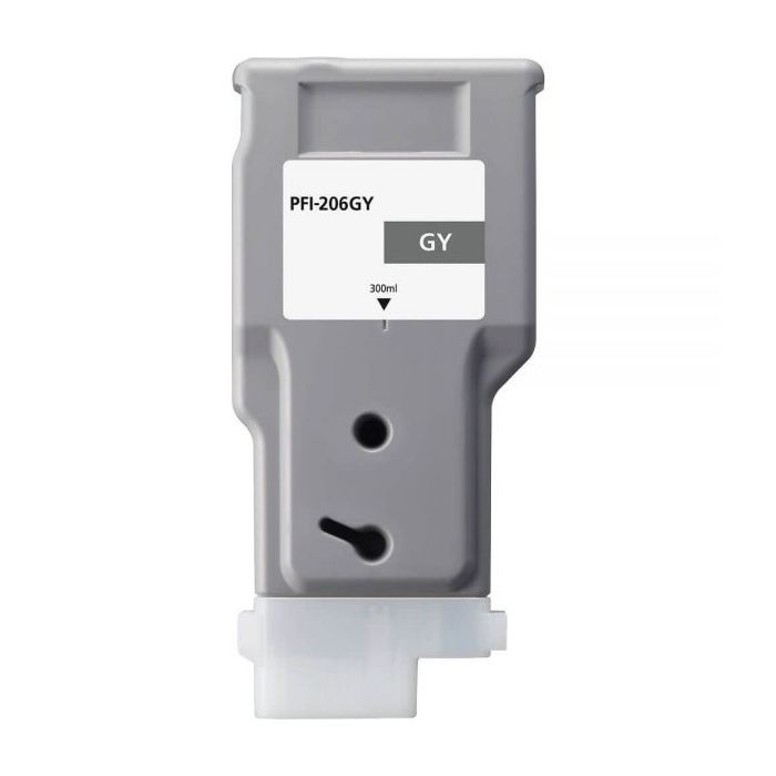 Canon PFI206 Gris Cartucho de Tinta Pigmentada Generico - Reemplaza PFI206GY/5312B001
