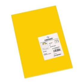 Canson Guarro Pack de 50 Cartulinas Iris A4 de 185g - 21x29.7cm - Color Gualda