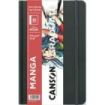 Canson Graduate Manga Cuaderno con 40 Hojas - 14x21.6cm - 200g - Grano Liso - Color Blanco