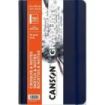 Canson Graduate Sketch Cuaderno con 92 Hojas - 14x21.6cm - 90g - Grano Fino - Tapa Dura - Color Azul Oscuro