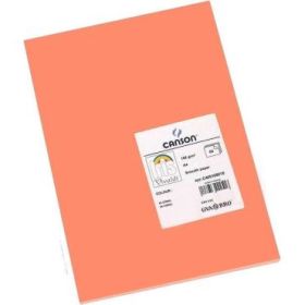 Canson Guarro Pack de 50 Cartulinas Iris A4 de 185g - 21x29.7cm - Color Coral