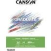 Canson Graduate Dibujo Bloc Encolado de 30 Hojas A5 - 160g - Grano Fino - Color Blanco Natural