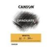 Canson Graduate Bristol Bloc Encolado de 20 Hojas A5 - 180g - Extraliso - Color Blanco
