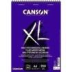 Canson XL Mix Media Fluido Album Espiral de 30 Hojas A4 - 250g - Grano Fino - Color Blanco