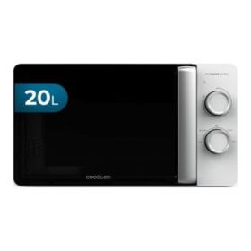 Cecotec Proclean 3010 Flatbed Microondas sin Plato - Potencia de 700W - Capacidad de 20L - Revestimiento Ceramico - Temporizador de 30min - Tecnologia 3Dwave Envolvente - Color Negro